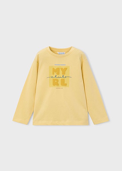 Mayoral Long Sleeve T-Shirt in Yellow