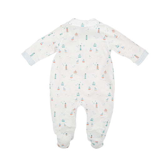 Babidu Babygrow Blue Seaside Print 13221