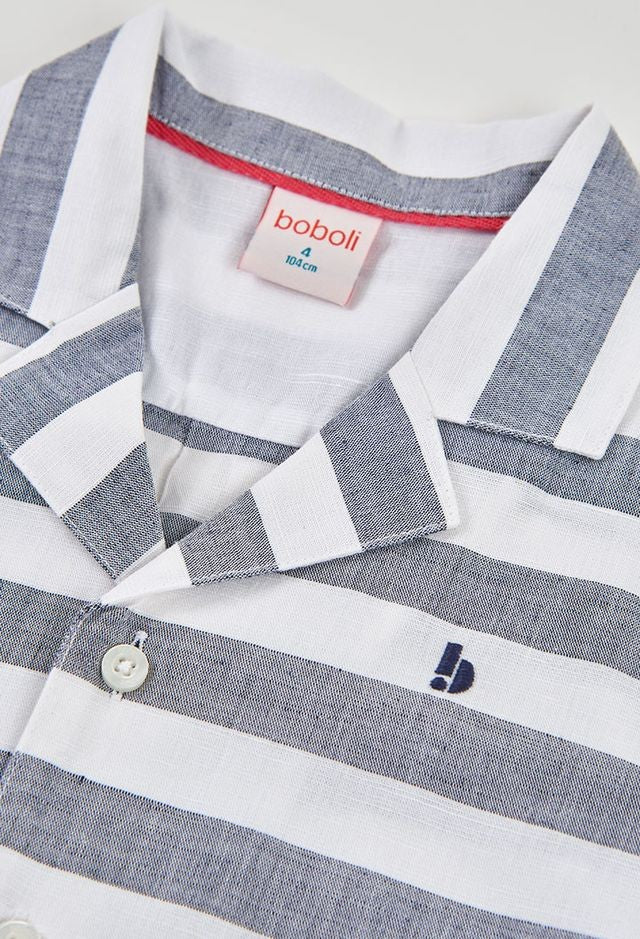Boboli Shirt linen striped for boy
