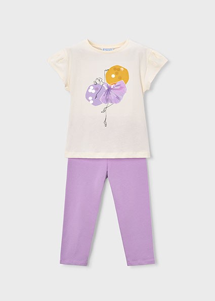 Mayoral Girl Leggings set  Lilac