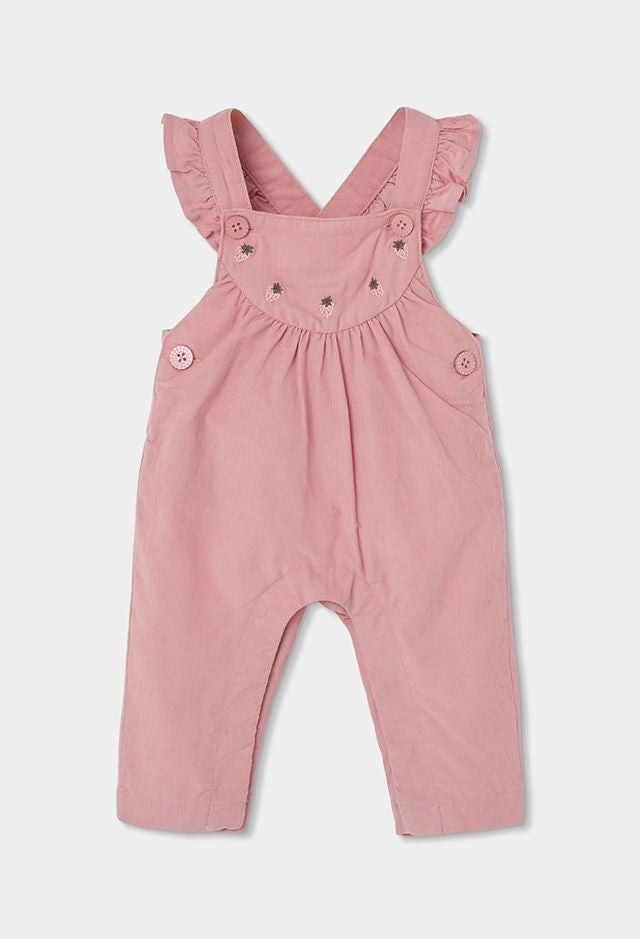 Boboli Dungaree Set for baby girl in Rose Pink