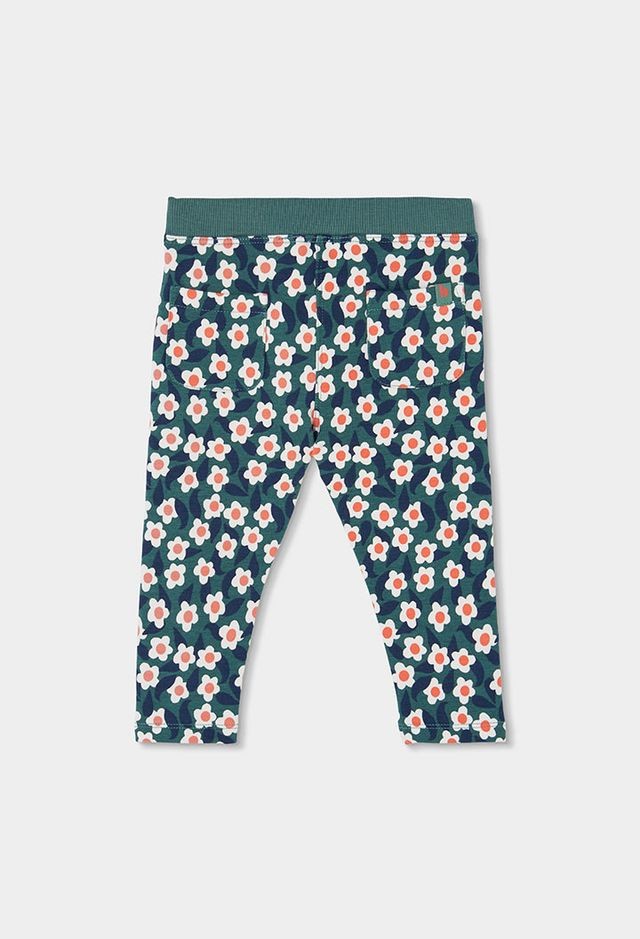 Boboli Girl Floral Fleece Leggings