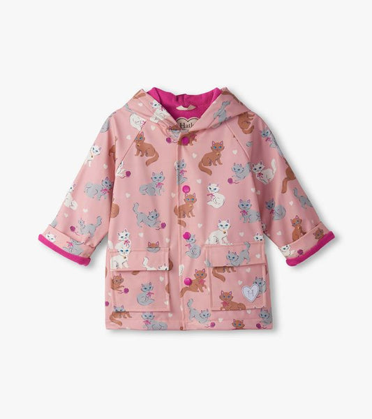 Hatley Little Kitties Snap Raincoat, Perfect Outerwear