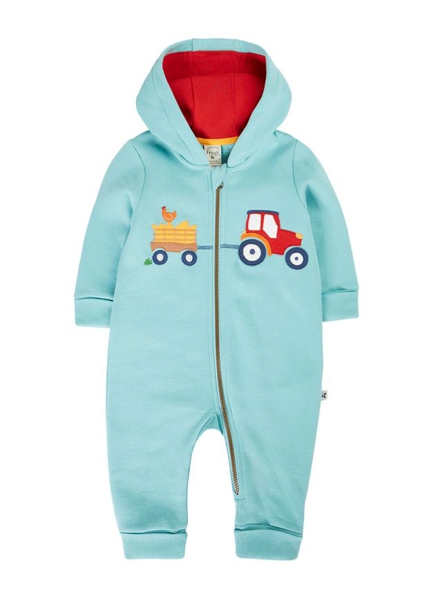 FRUGI APPLIQUE SNUGGLE SUIT BLUE