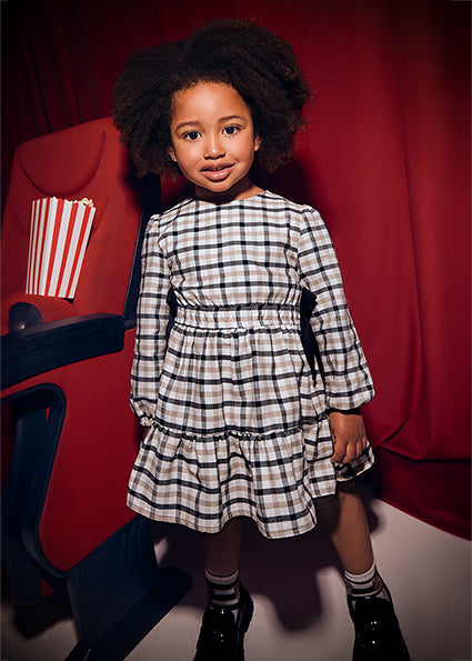 Mayoral Girl Plaid Dress