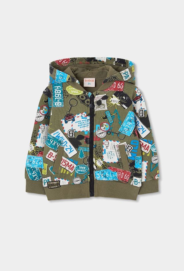 Boboli Boy Printed Fleece Jacket