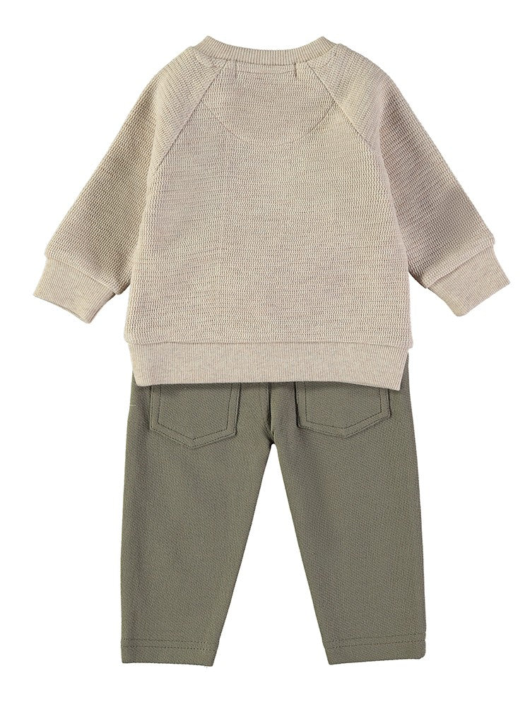 BABYBOL BABY'S 2 PCS SET BEIGE