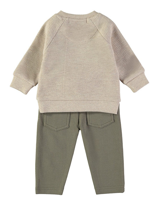 BABYBOL BABY'S 2 PCS SET BEIGE