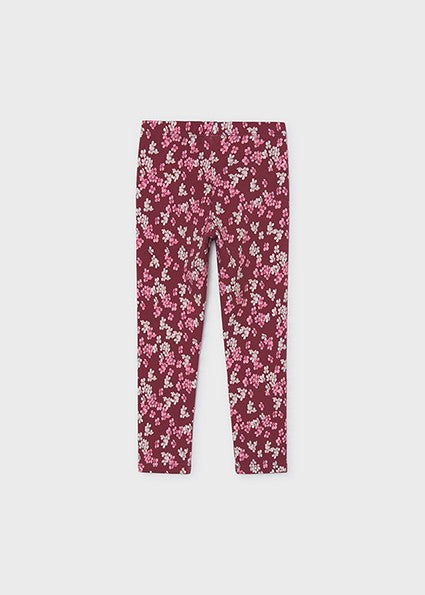 Mayoral Fleece Raspberry Printed Leggings