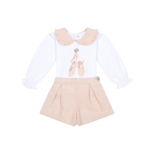 DEOLINDA PINK CHIC  2 Pc SHORTS SET