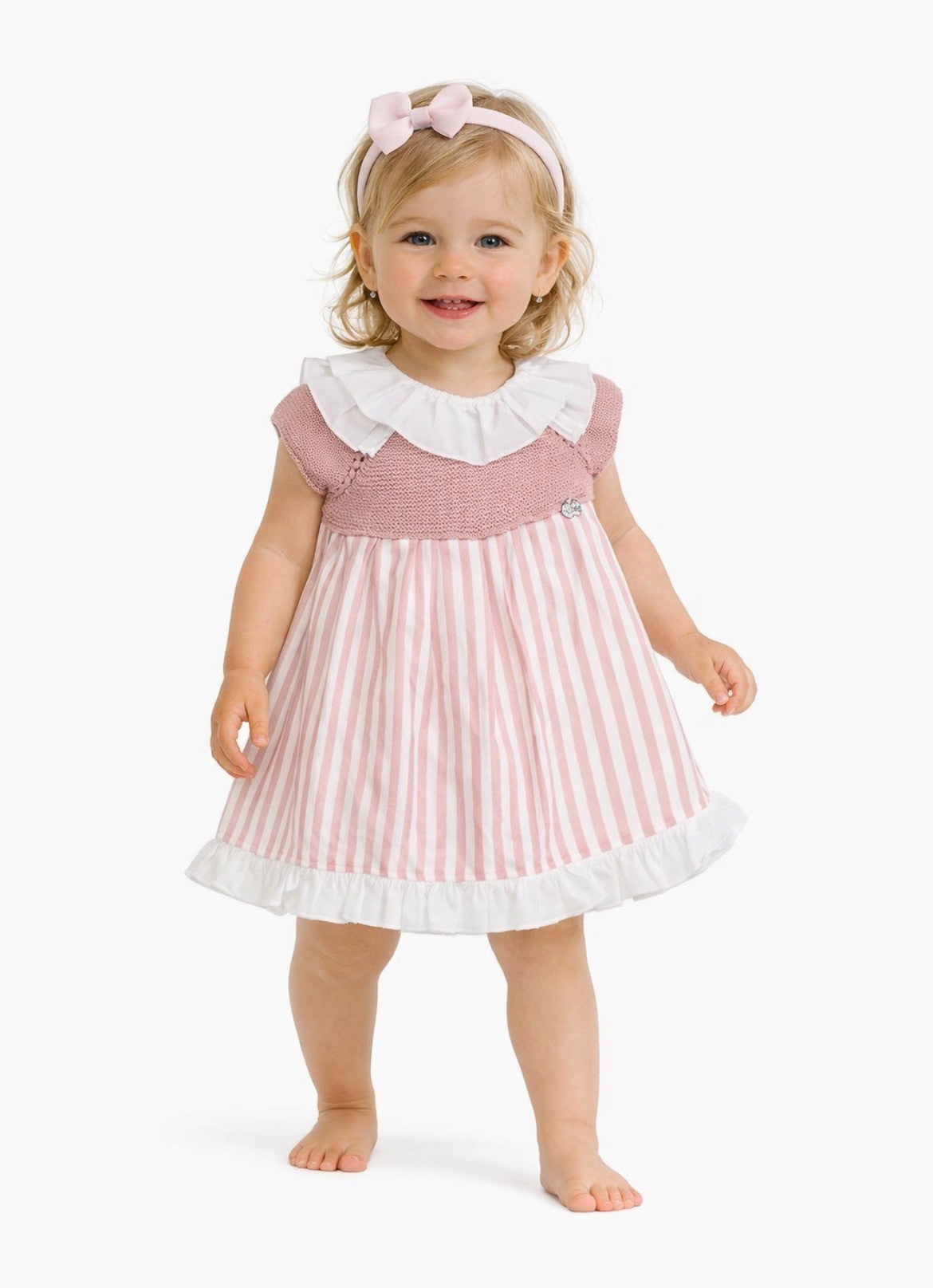 Juliana girls half knit dress