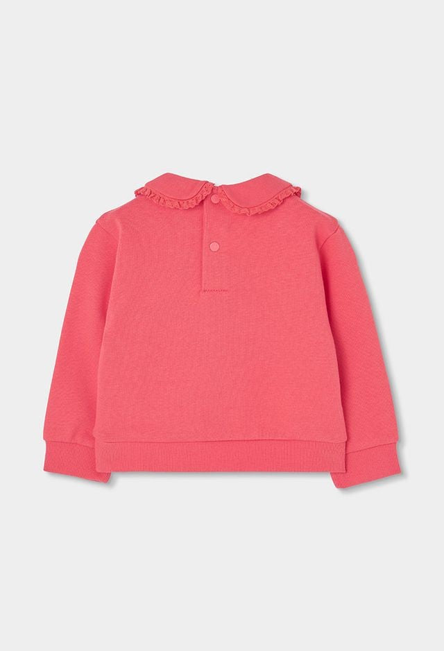 Boboli Girl Strawberry Fleece Sweatshirt