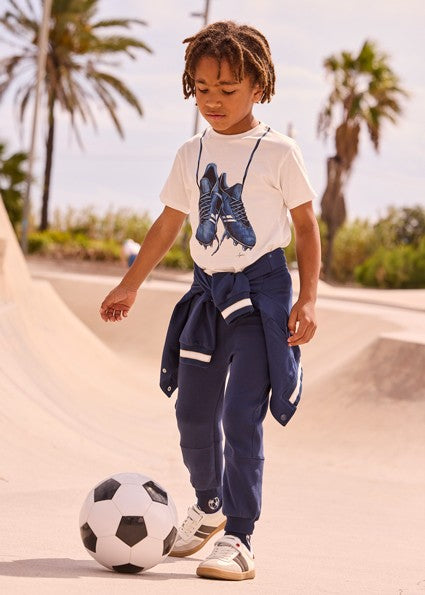 Mayoral Boy pants with zippers Navy
