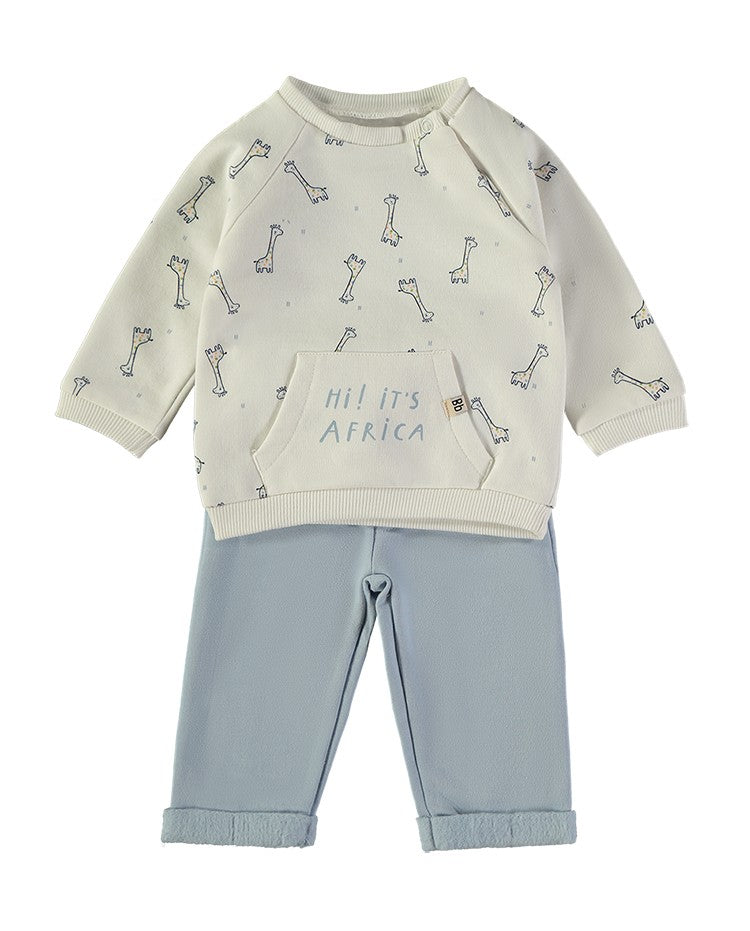 BABYBOL  BABY BOY 2 PC SET GIRAFFE