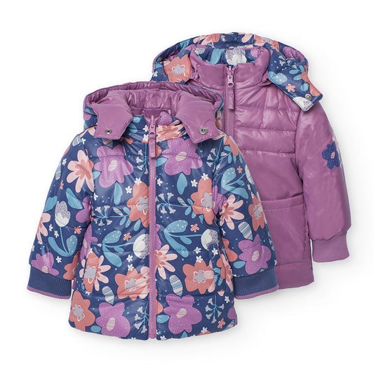 Boboli Girl Reversible Parka, Perfect Outerwear