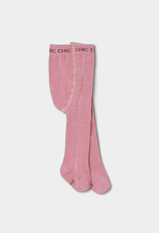 Boboli Thick Tights For Baby Girl Rose