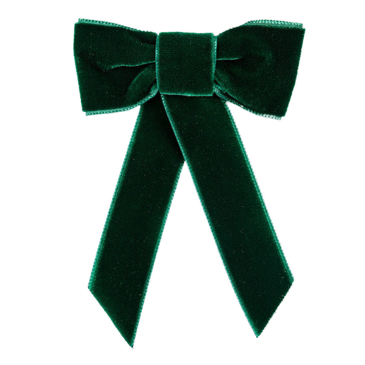 Condor Coquette hair clip with velvet bow - 780                                     Bottle Green