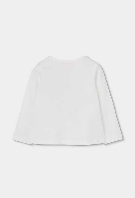 Boboli Girl Off White T-Shirt