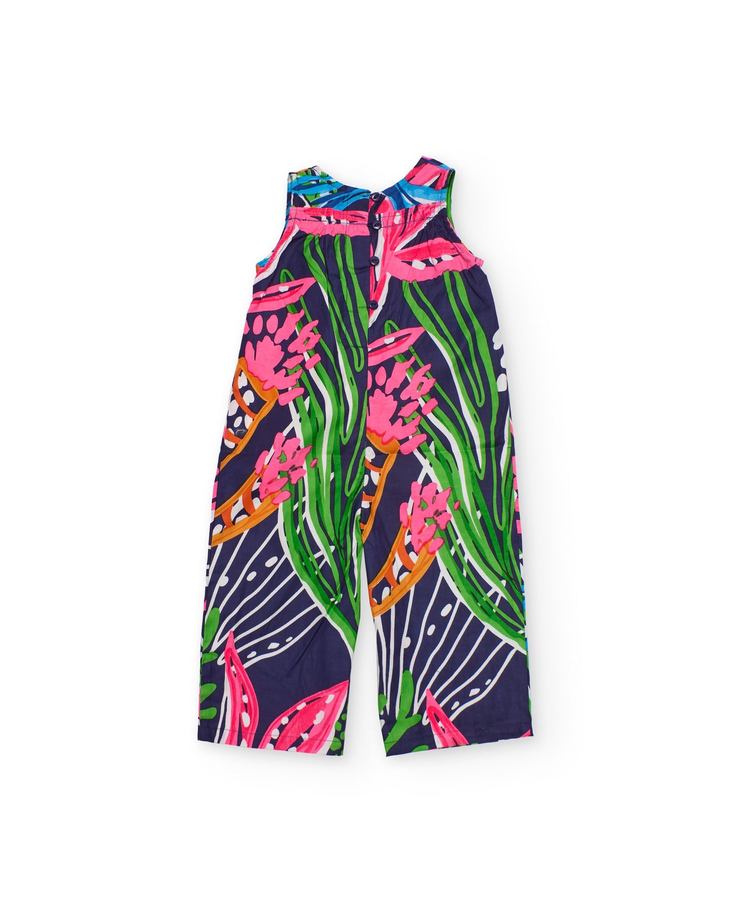 Tuc Tuc GIRL Navy and brightly coloured sealife jumpsuit