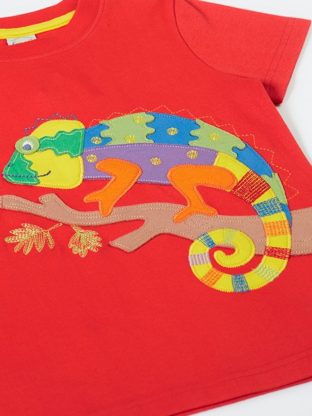 FRUGI CARSEN CIRCULAR T-SHIRT RED