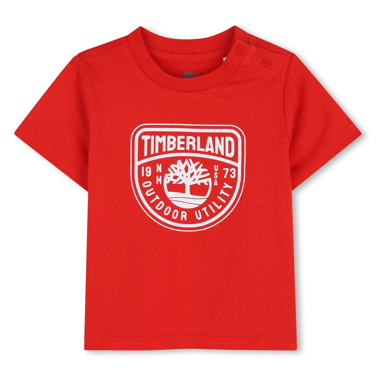 TIMBERLAND BABY BOY SHORT SLEEVES TEE-SHIRT RED