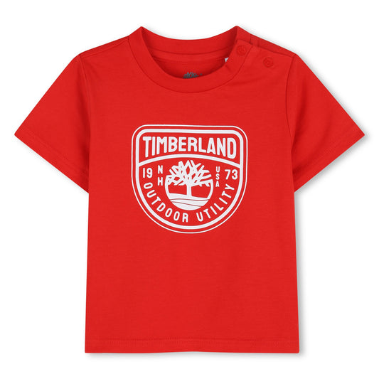 TIMBERLAND BABY BOY SHORT SLEEVES TEE-SHIRT RED