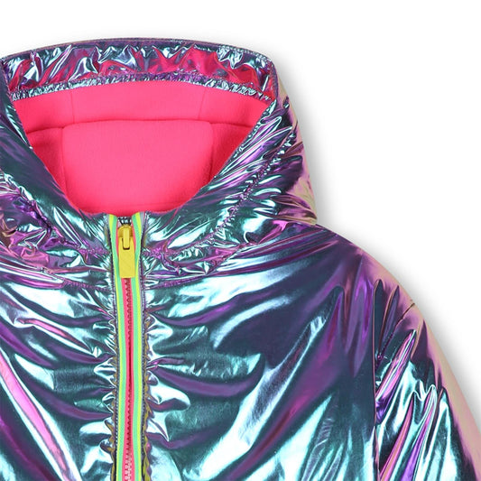BILLIEBLUSH Purple Shiny Coat