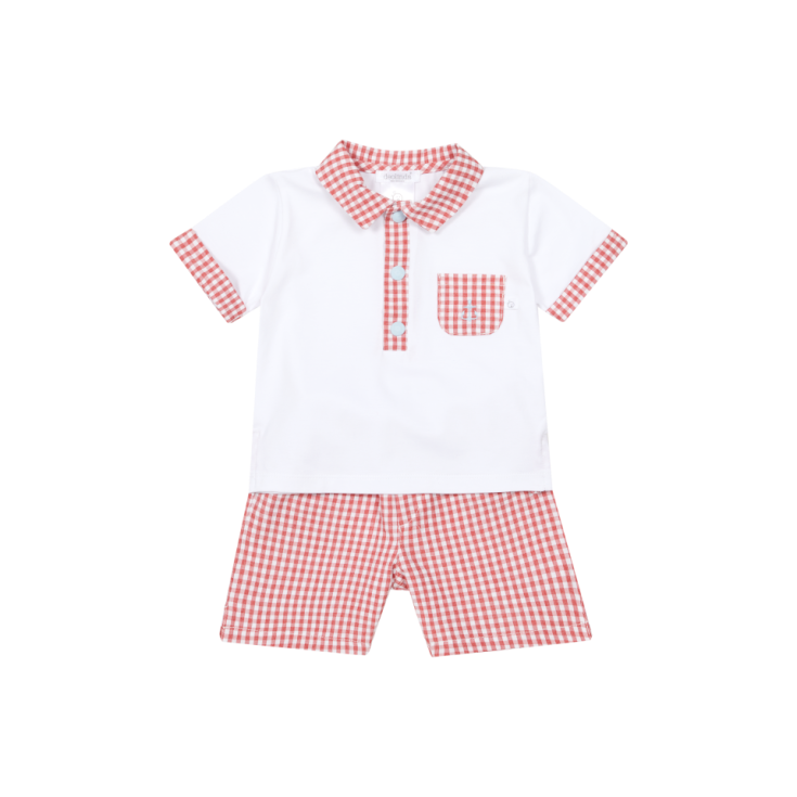 Deolinda Boy Aura Shorts and polo shirt set