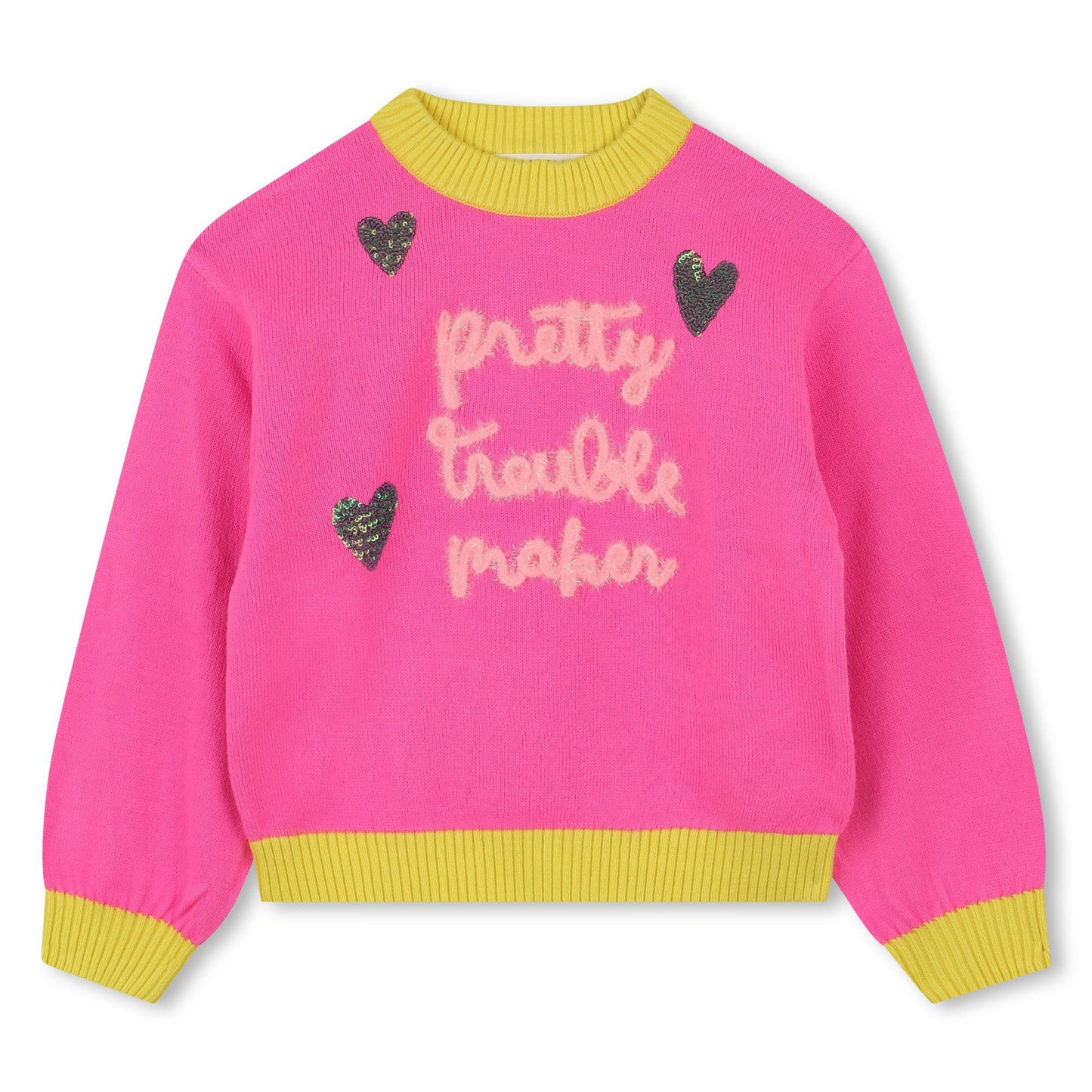 BILLIEBLUSH PULL TRICOT PULLOVER PINK