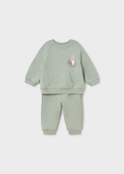Mayoral Unisex Tracksuit in Soft Green