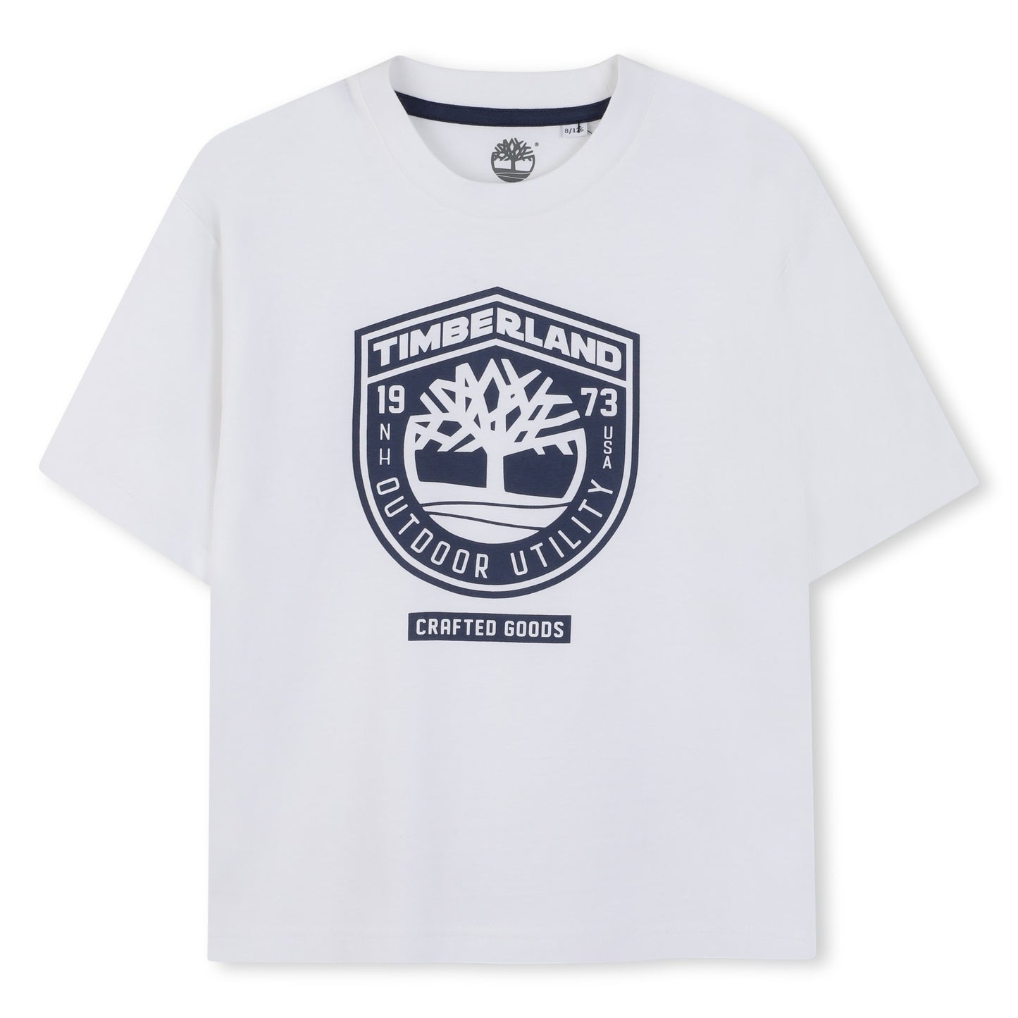 TIMBERLAND BOY SHORT SLEEVE TEE-SHIRT WHITE