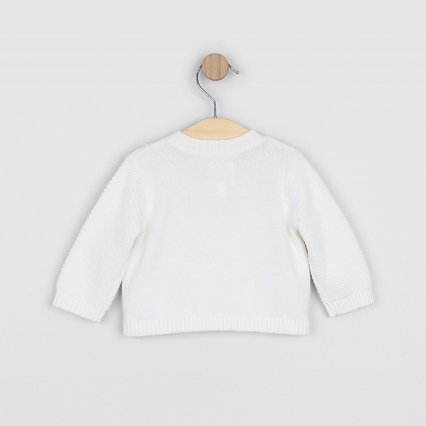 Emile et Rose Margot White Knitted Cardigan