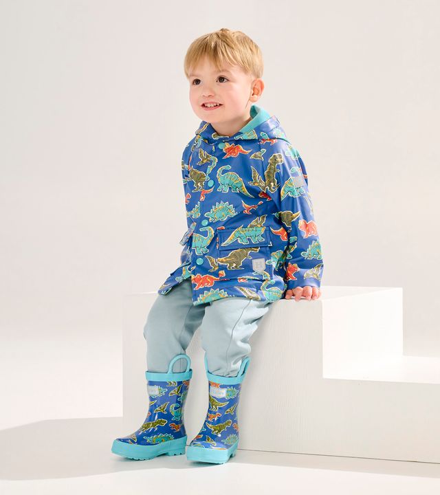 Hatley Dino Roar Snap Raincoat, Perfect Outerwear