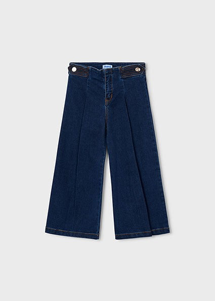 Mayoral Wide leg denim pants        Super dark