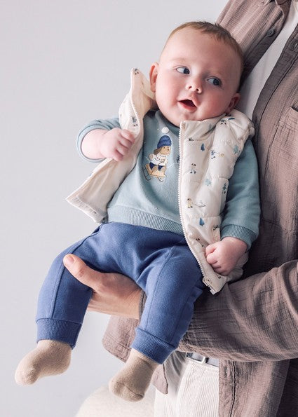 Mayoral 3-piece tracksuit w/vest     Indigo