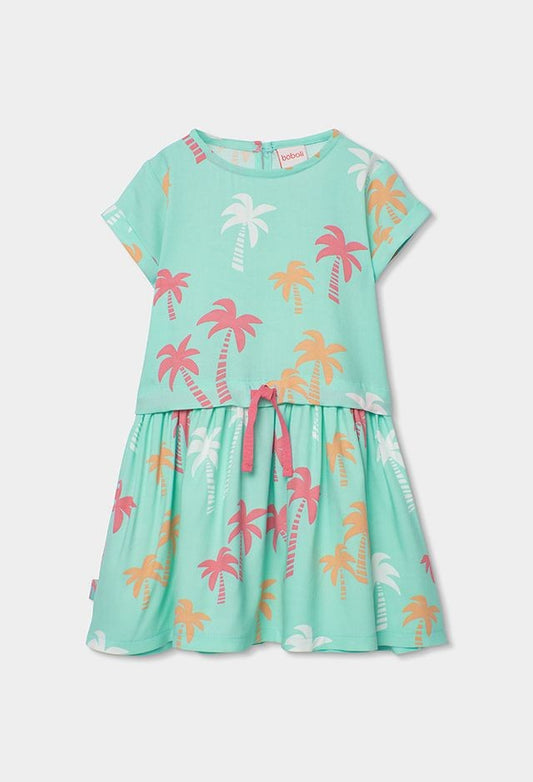 Boboli Viscose dress "palm trees" for girl