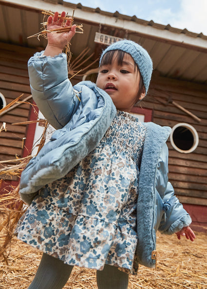 Mayoral Baby Girl Printed Velvet Dress