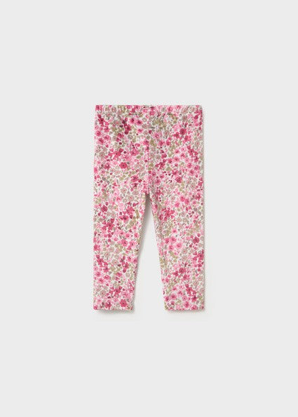 Mayoral Faux Fur Vest Leggings Set in Petal