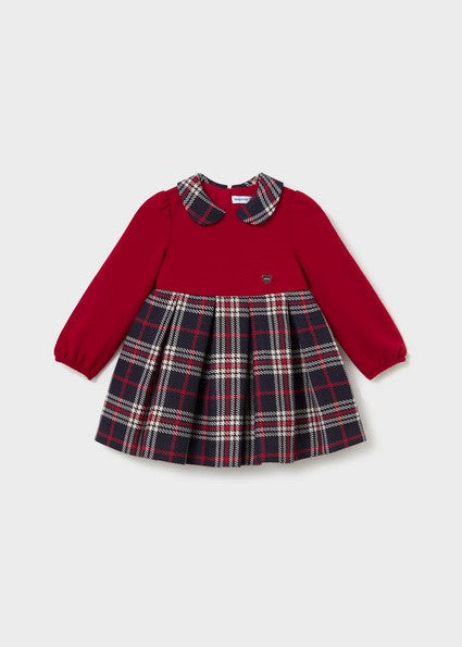 Mayoral Plaid Dress in Red
