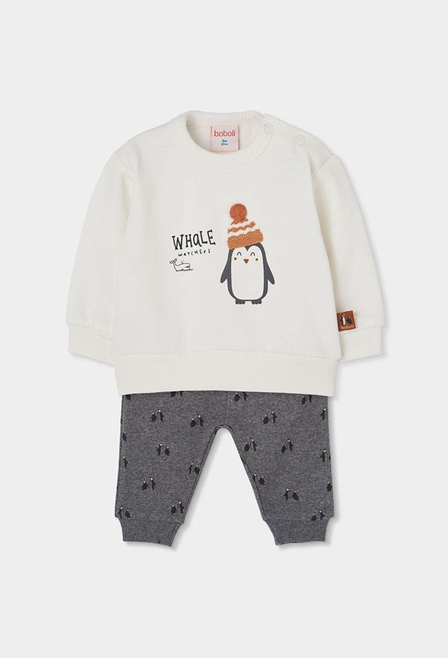Boboli Baby Boy Penguin Set