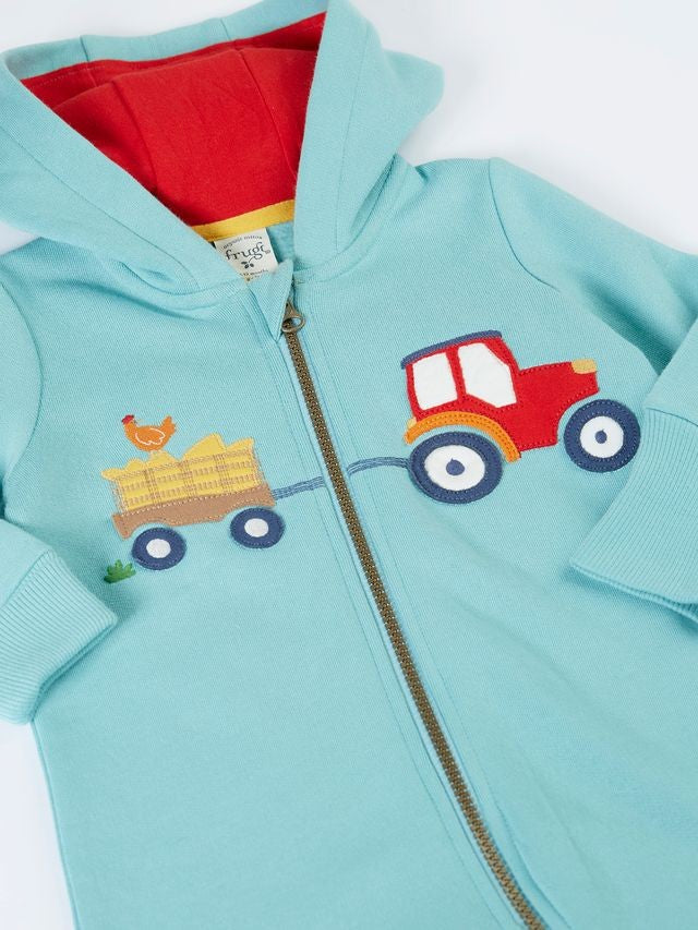 FRUGI APPLIQUE SNUGGLE SUIT BLUE