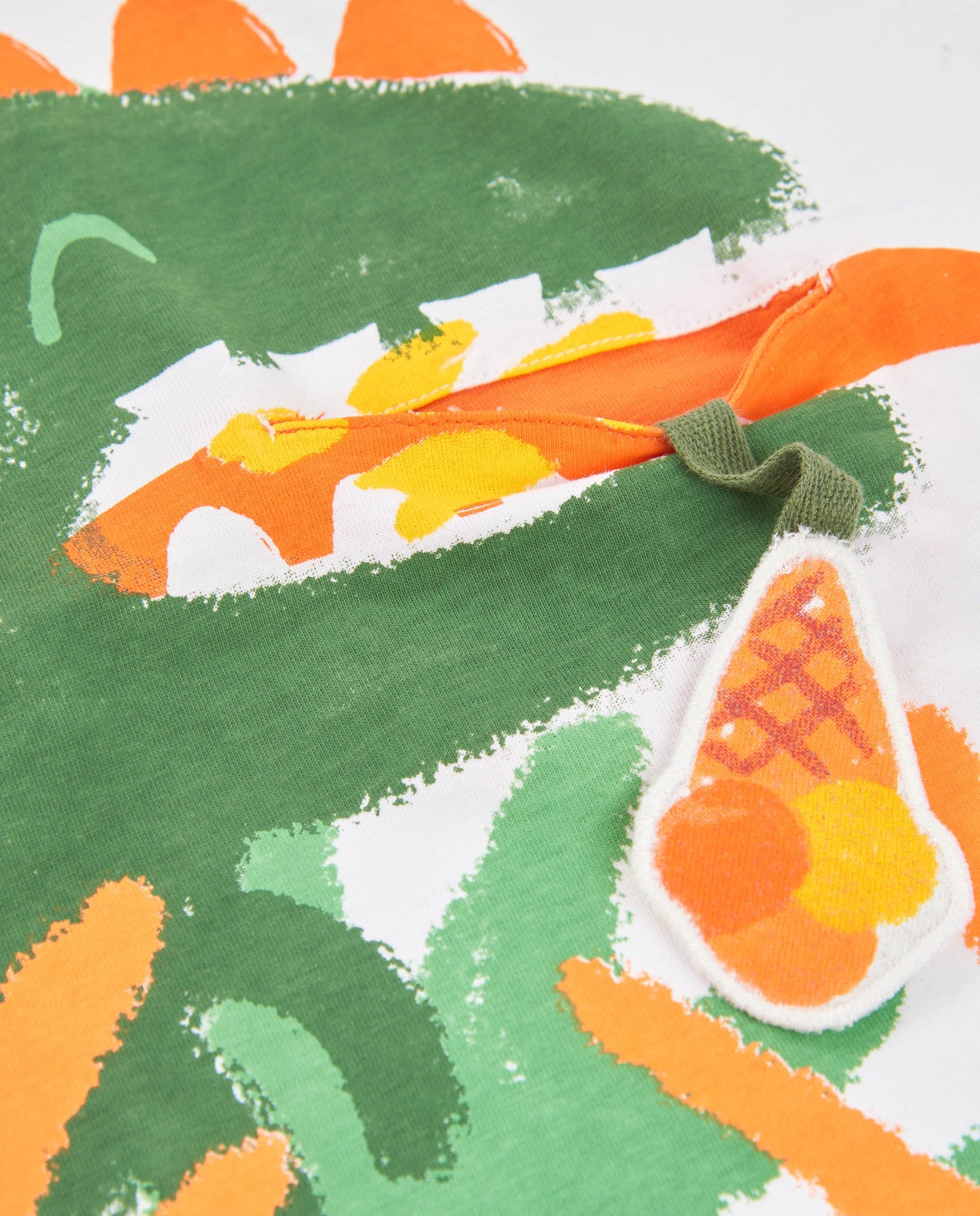 Tuc Tuc BOY White t-shirt with interactive dinosaur design