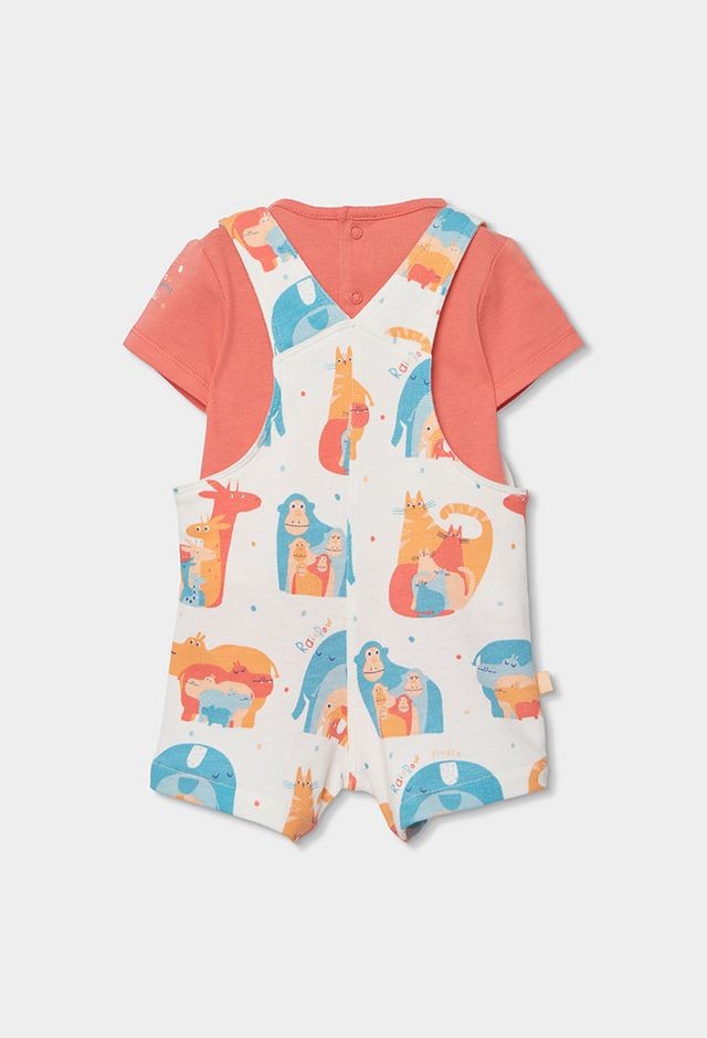 Boboli Hippo dungaree set for baby