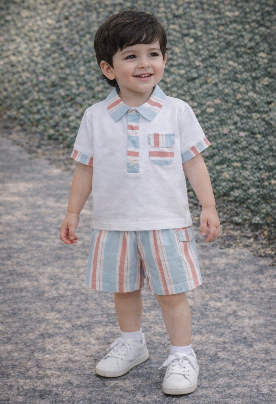 Deolinda Boy Copacabana Shorts & Polo shirt Set