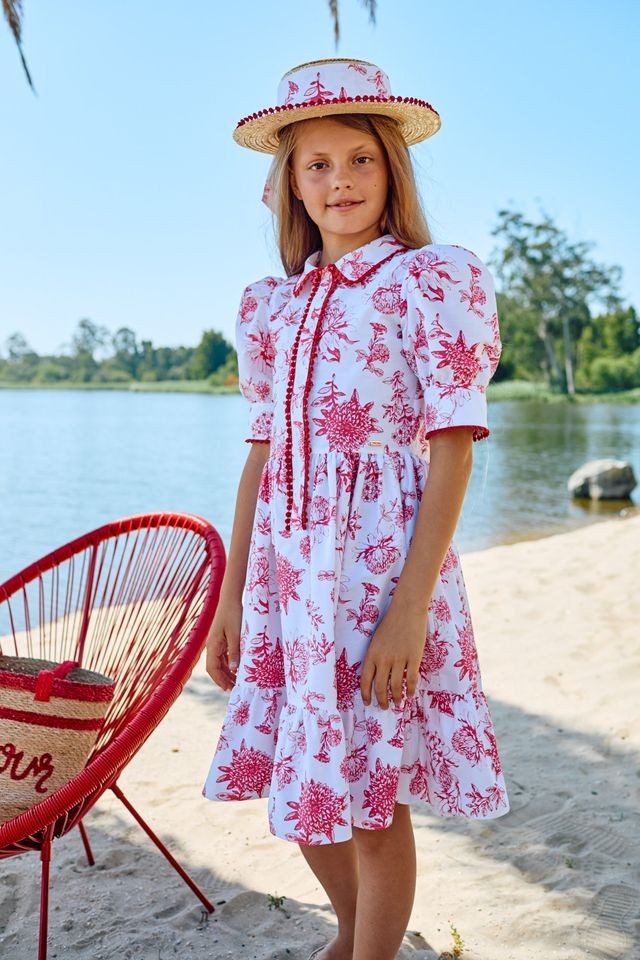 Patachou Red Blossom Dress