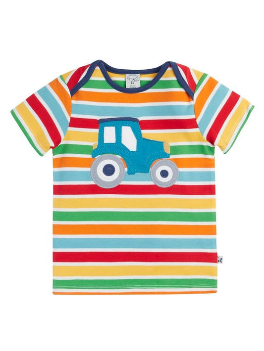FRUGI BOBSTER APPLIQUE T-SHIRT RAINBOW