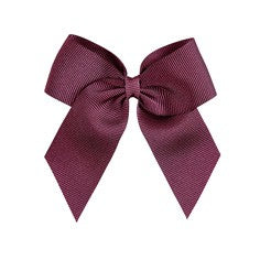 Condor Hair clip with grosgrain bow - 575                                Garnet