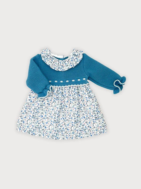 Sardon Knitted Dress - Steel Blue