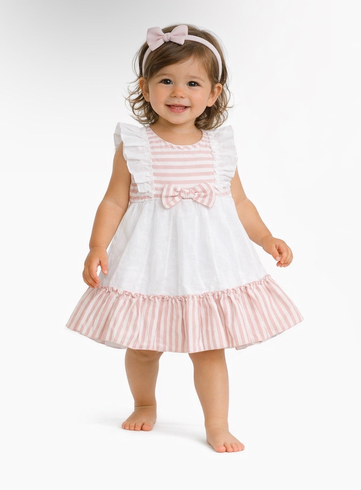 Juliana girls dress with bow