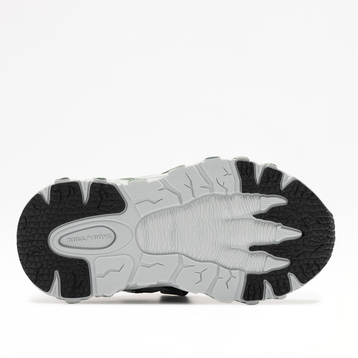 BULL BOYS OCCHIOSAURO SHOES  GREY / WHITE / GREEN v2